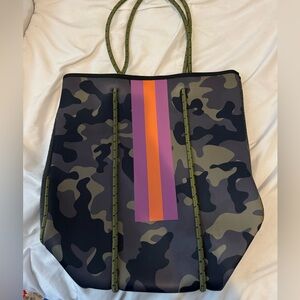 Fashion Spain Women Luxury Camouflage Shoulder Bag Large Neoprene Light Bolsas